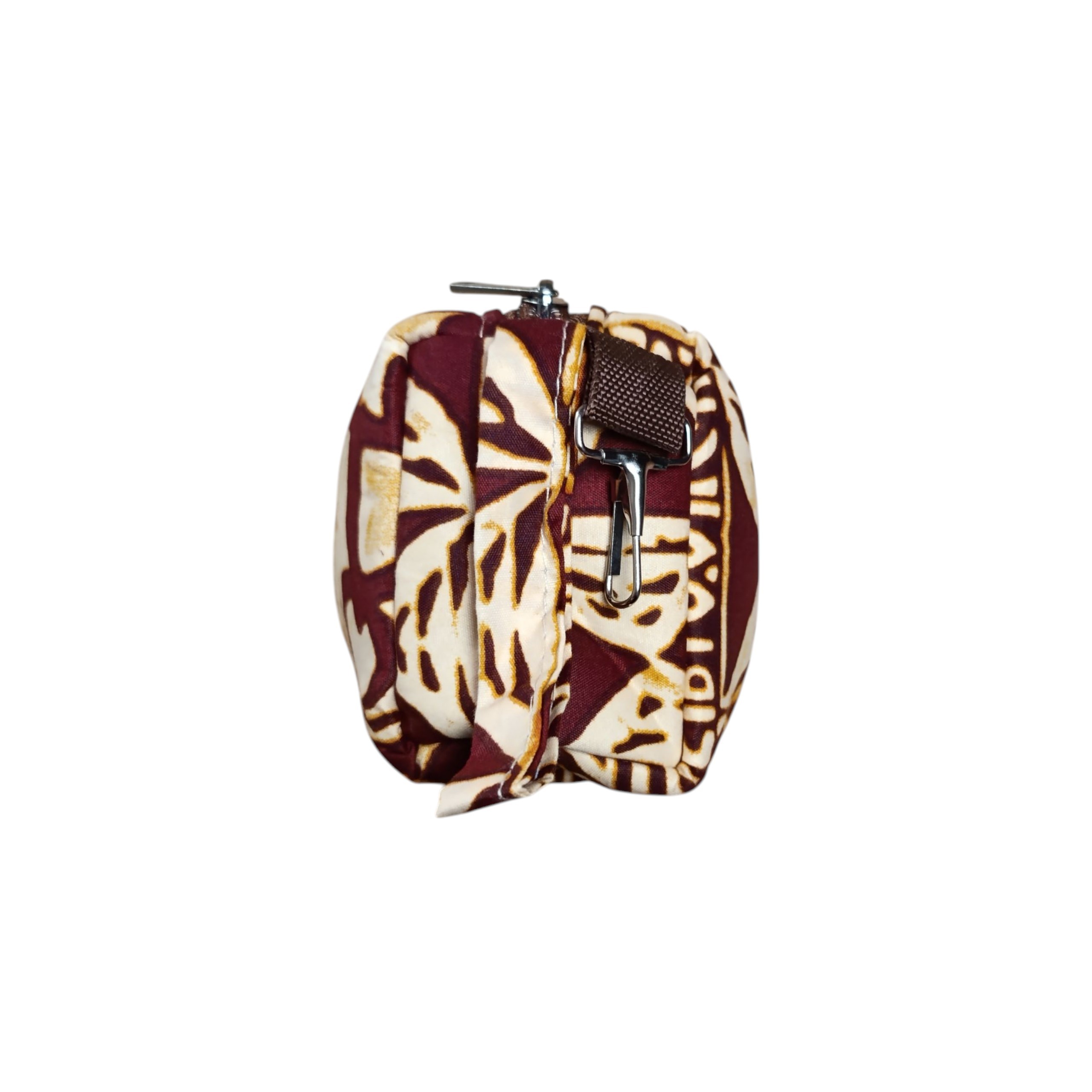Afrikanischer Print Schlampermäppchen / Federmäppchen / Kosmetiktasche - Braun