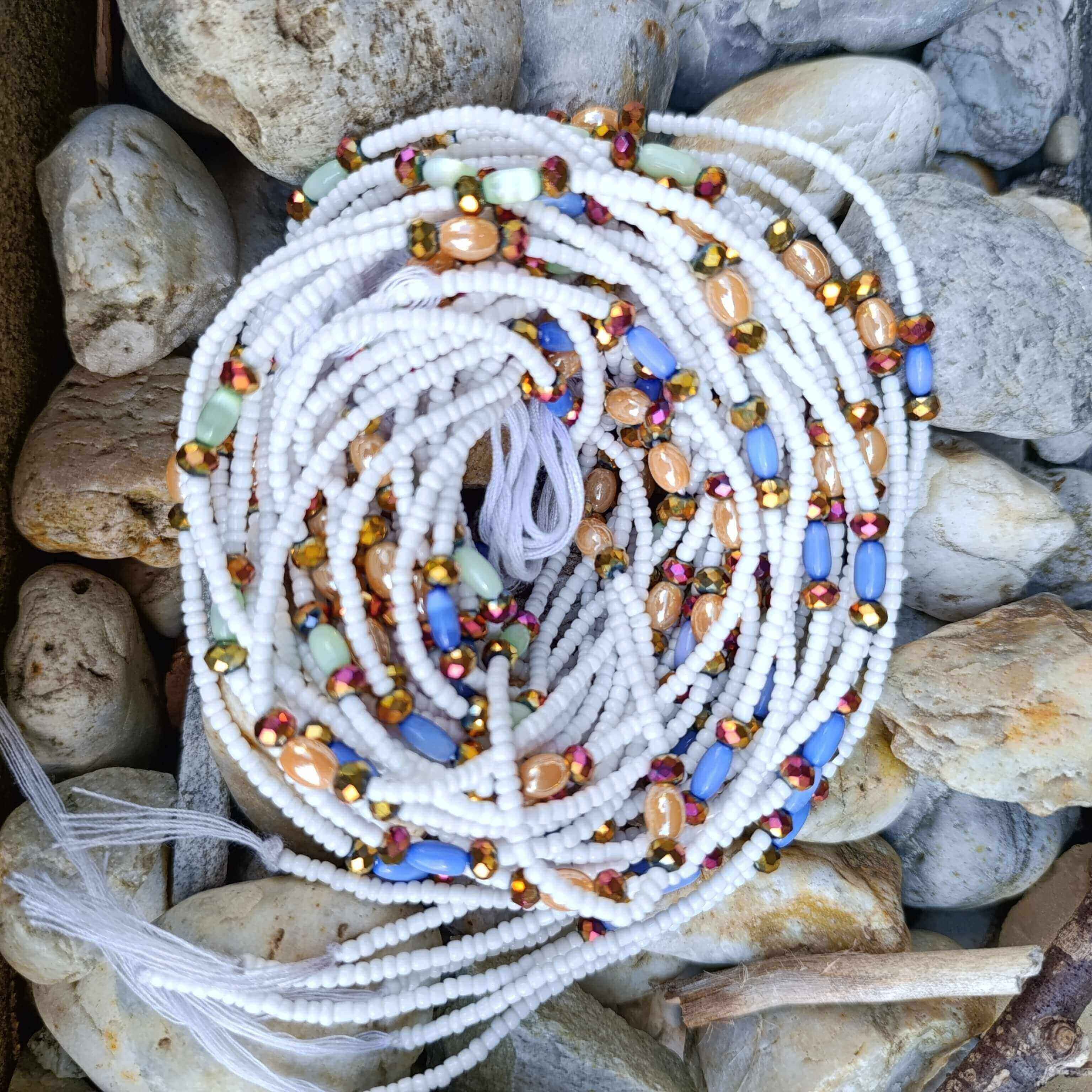 Wura - Afrikanische Taillenkette (Traditionelle nicht elastische Schnur)