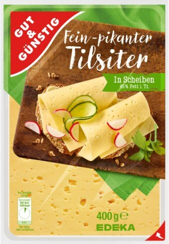 G&G Tilsiter Scheiben 45% 400 gr
