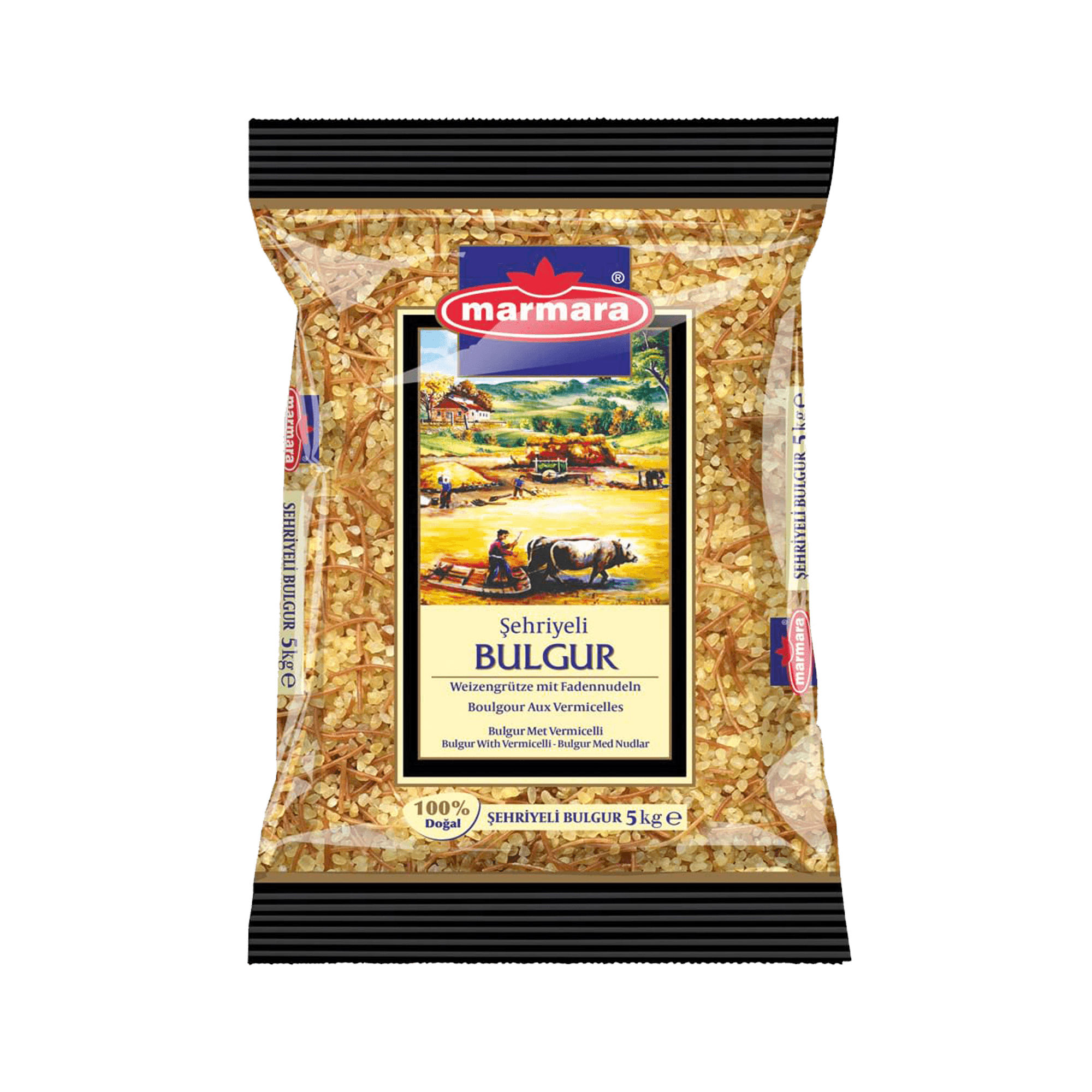 Marmara Midyat Weizengrütze mit Fadennudeln 1 kg-Marmara Midyat Sehriyeli Bulgur 1 kg