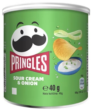Pringles sour cream & onion 40 gr