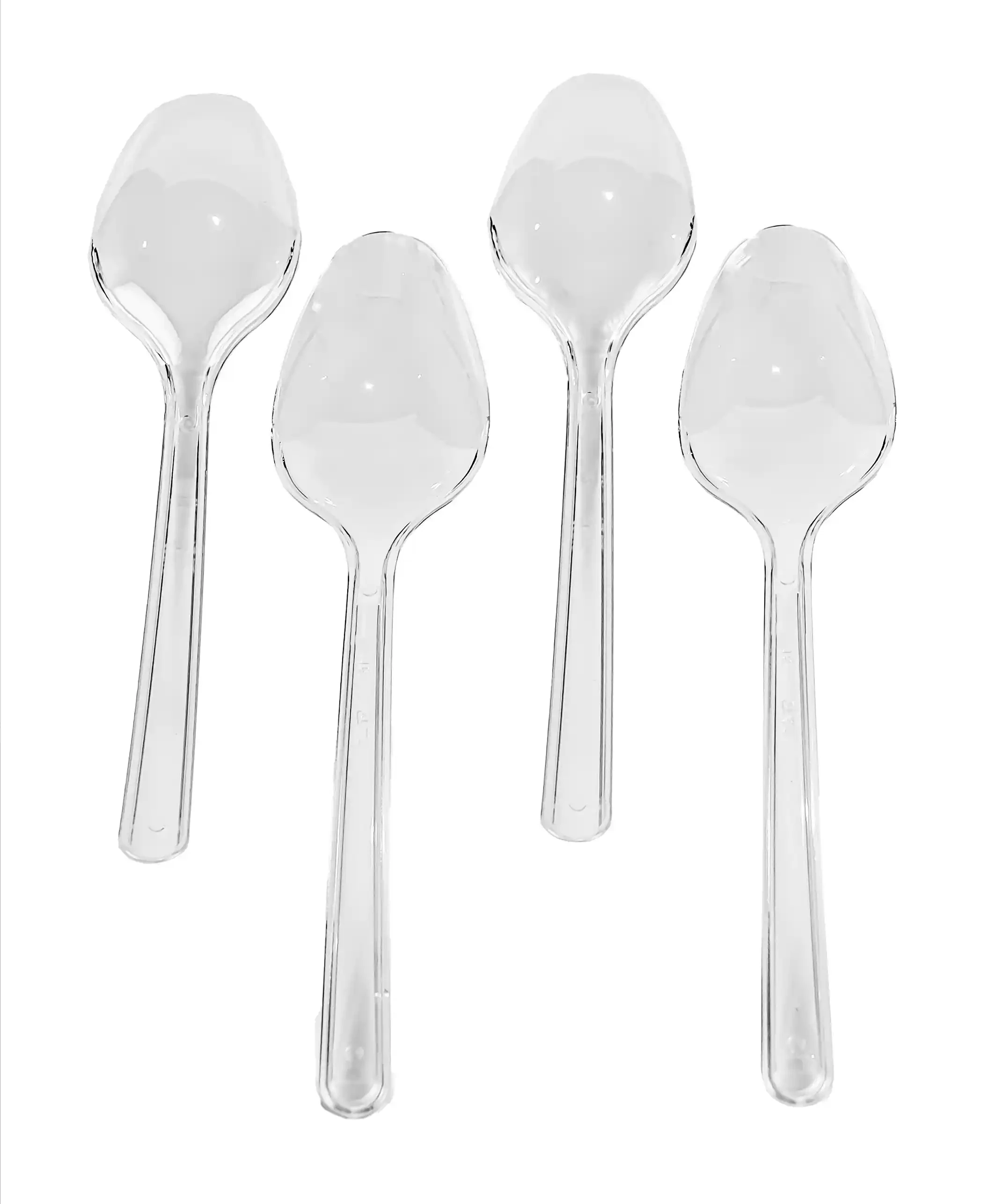 Mehrweg Plastiklöffel Deluxe Transparent 100 stück