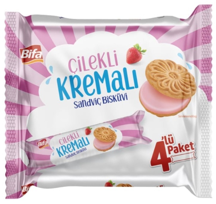 Bifa strawberry sandwich biscuit 240 g