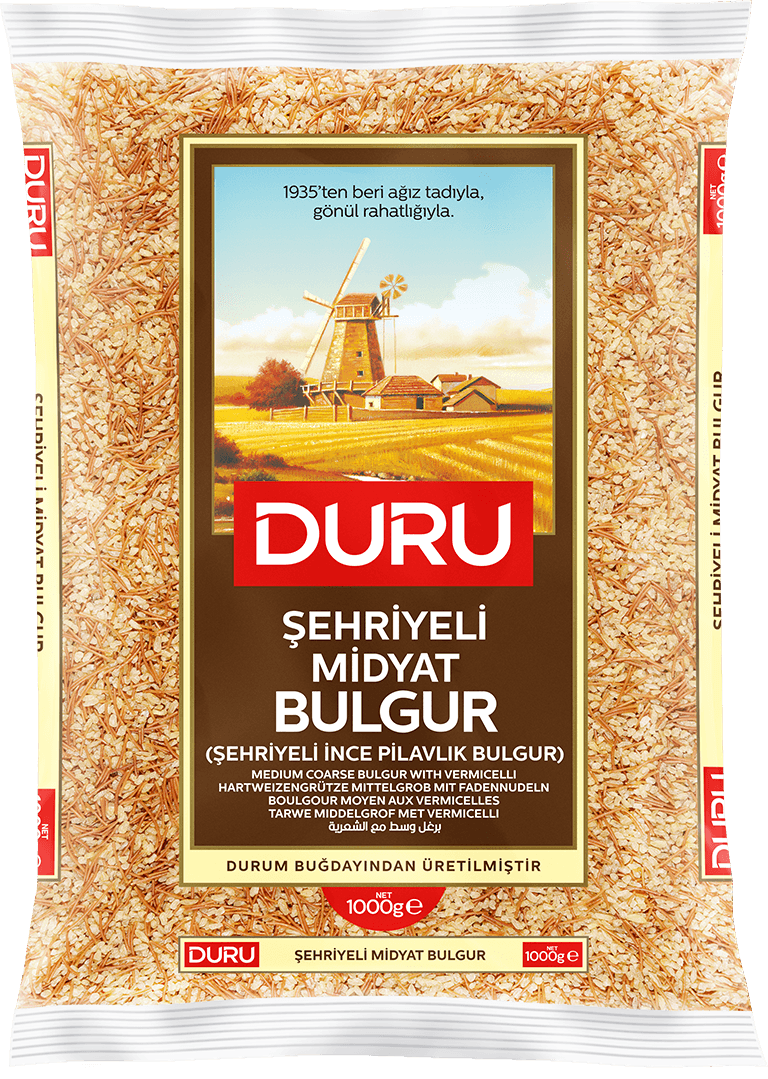 Duru Bulgur für Reis mit Fadennudeln - Tel Şehriyeli Pilavlık Bulgur 1kg