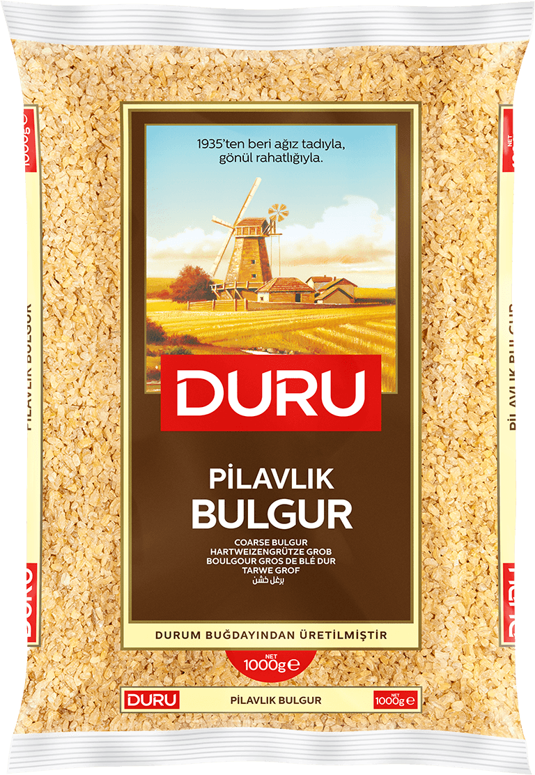 Duru pilavlik bulgur 1 kg-Duru Hartweizengrütze für Bulgur-Pilaw 1kg