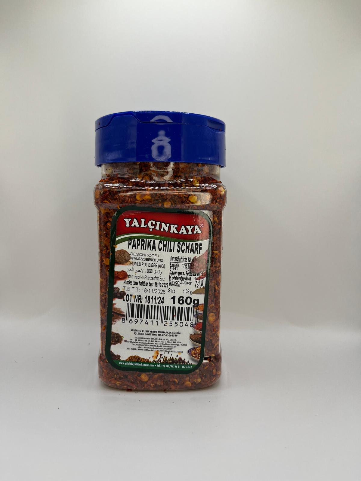 Paprika pulver scharf 170 gr. Yalcinkaya