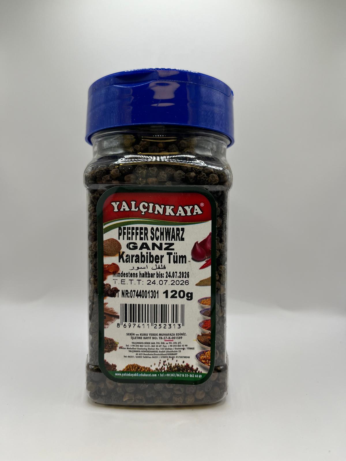Yalcinkaya Pfeffer schwarz ganze 160 gr
