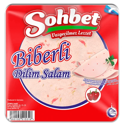 Sohbet biberli dilim salam 200 gr