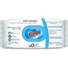 Bingo islak yüzey havlu beyaz sabun  96 li