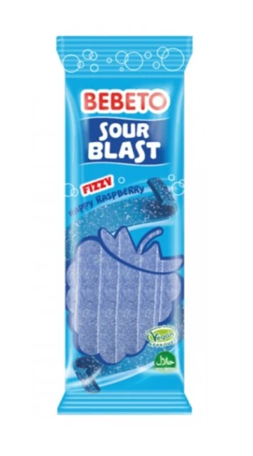 Bebeto sour blast fizzy happy rasberry 180g