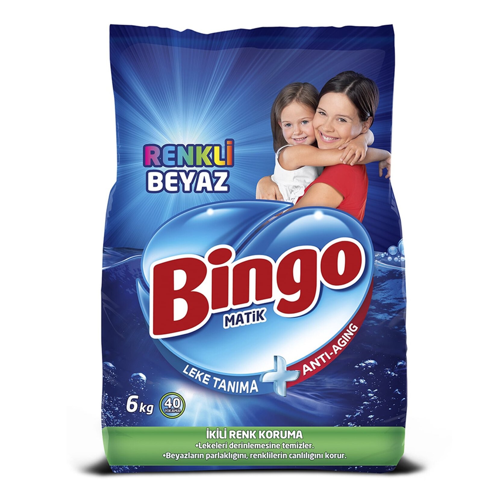 Bingo toz deterjan renkli beyaz 6 kg