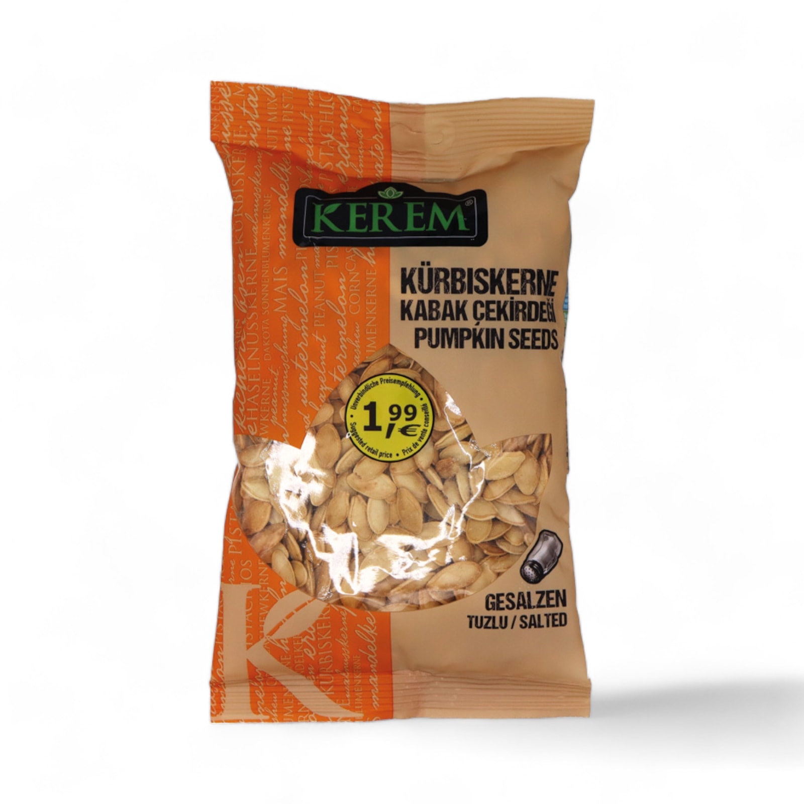 Kerem nevsehir tuzlu kabak cekirdegi 180 gr