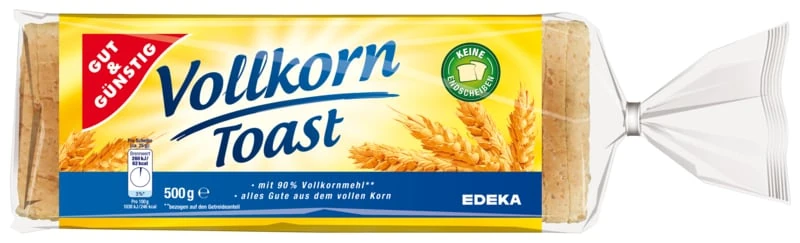 G&G Vollkorntoast 500 gr