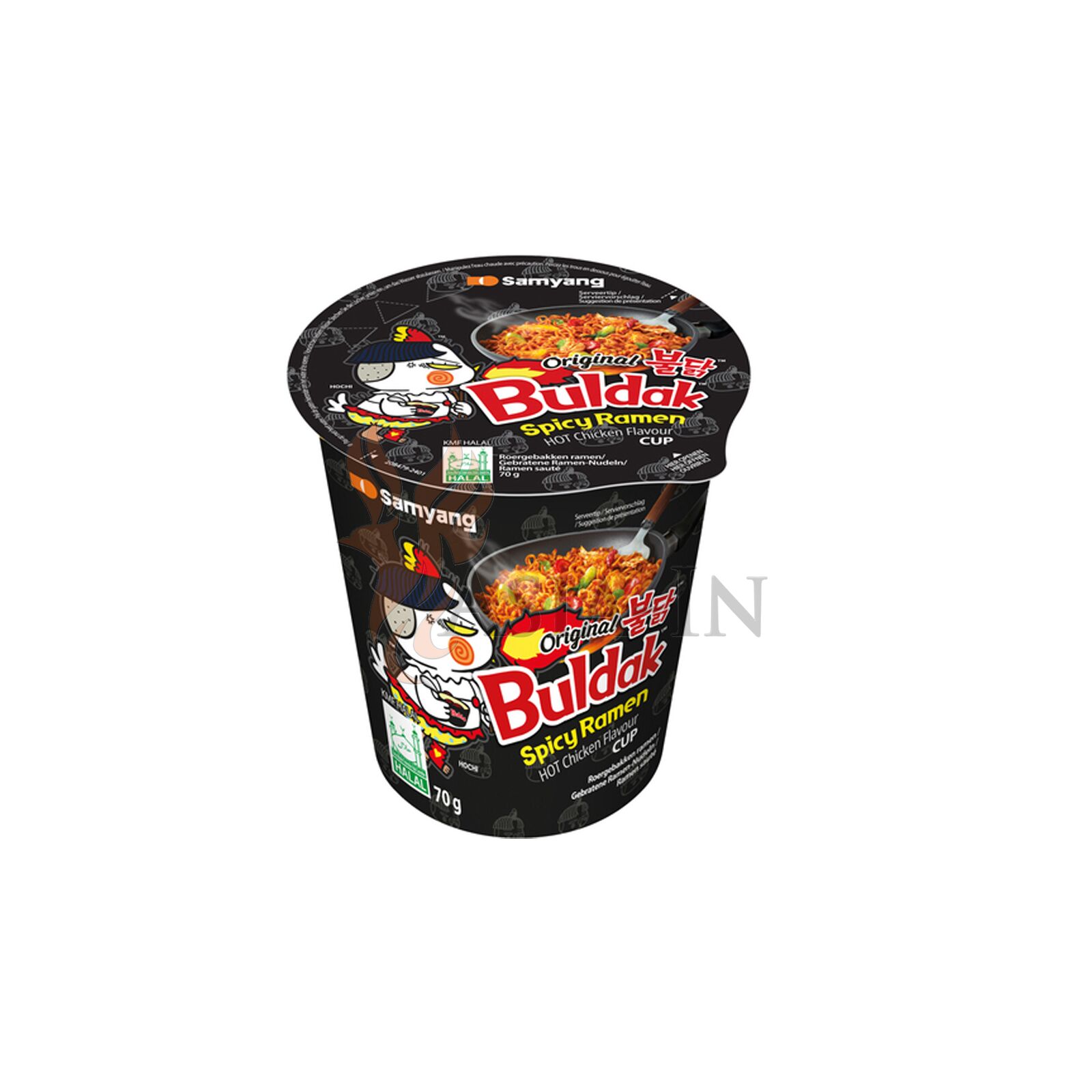 Samyang Buldak Nudel Ramen Huhn Käse siyah Cup Tabak 70 gr