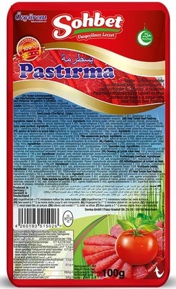 Sohbet Pastirma dilim 100 gr