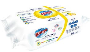 Bingo islak yüzey havlu limon 96 li