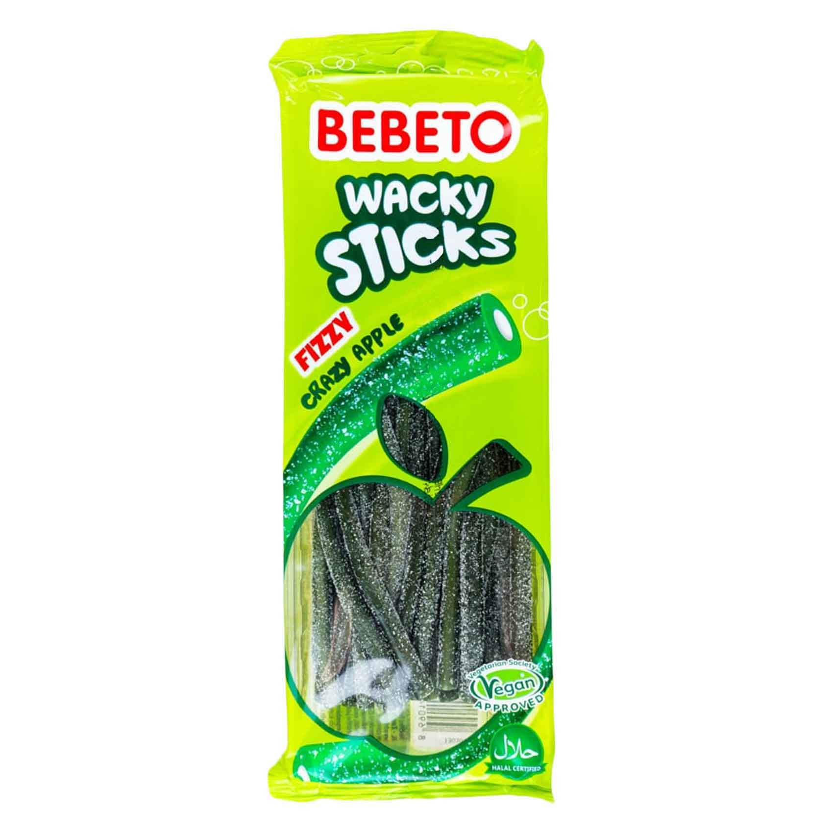 Bebeto wacky sticks crazy apple 180 g