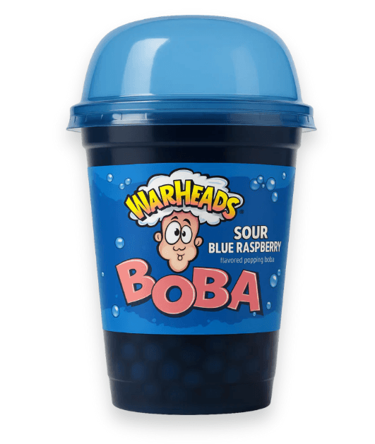 Warheads Boba Bubble Tea Blue Raspberry 400 ml