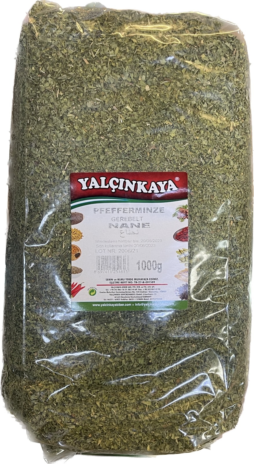 Yalcinkaya pfefferminze -nane 1 kg