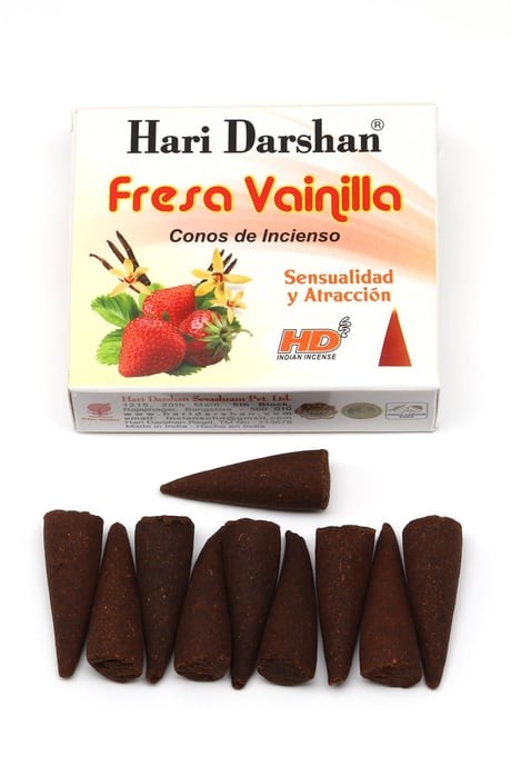 Tütsü Strawberry Vanilla - Çilek Vanilya Kokusu 10'lu Koni Tütsü (TÜT-37)