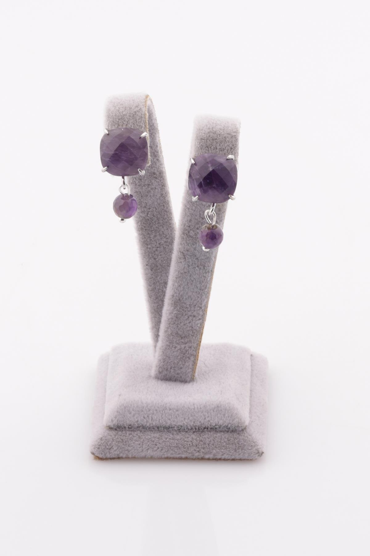 Amethyst Naturstein Ohrringe (KP-0048)