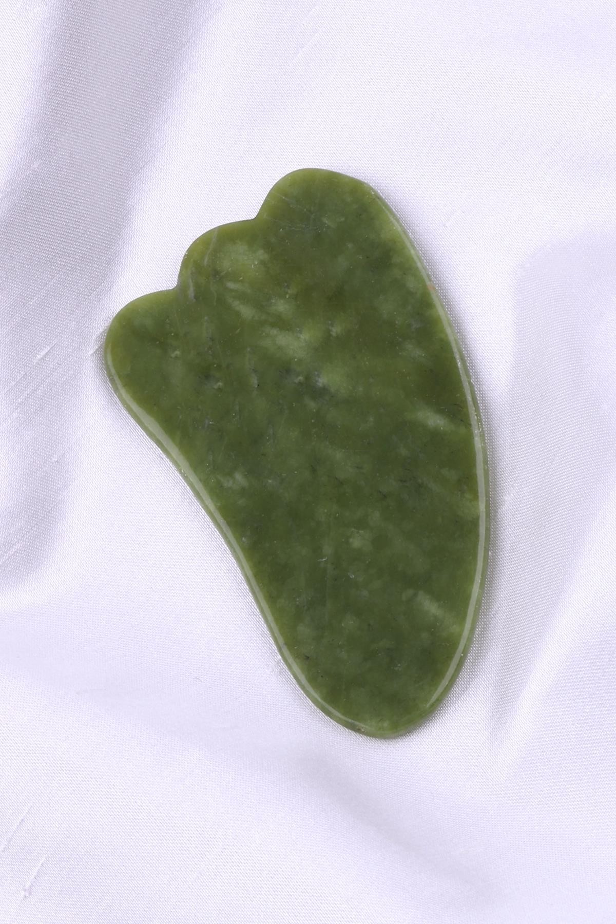 Jade Naturstein Gua Sha Gesichtsmassage Stein (MSJ-0059)