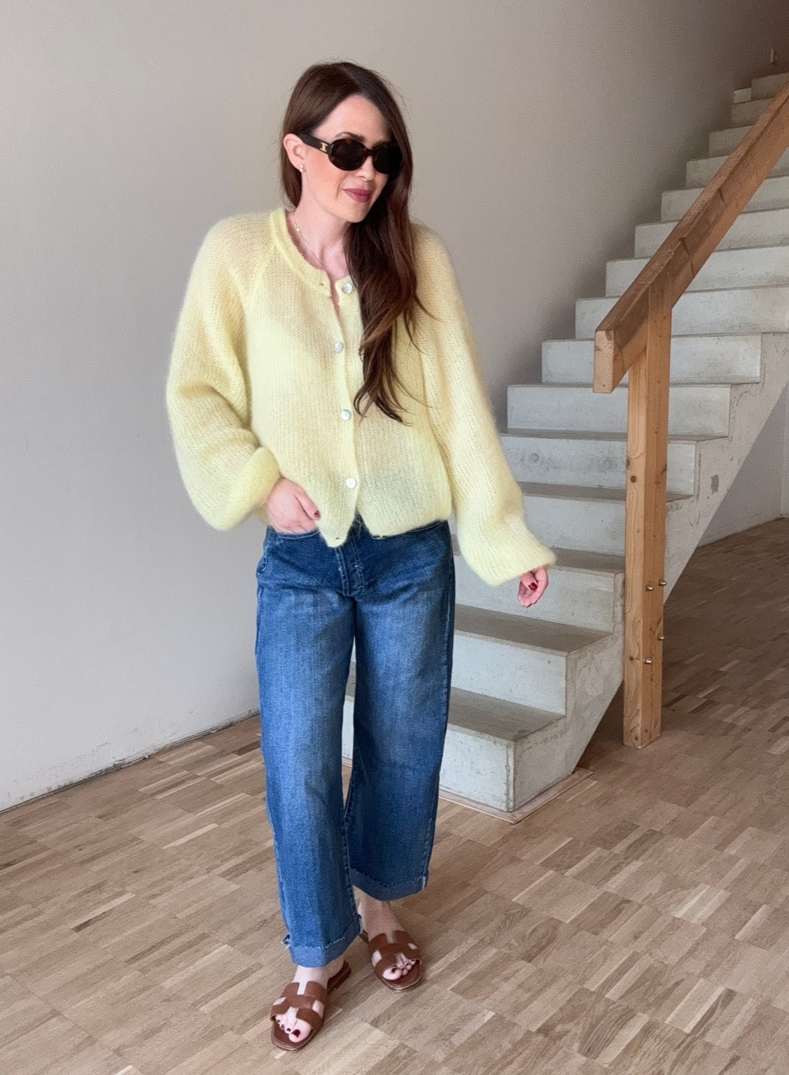 Weite Jeans - Blau