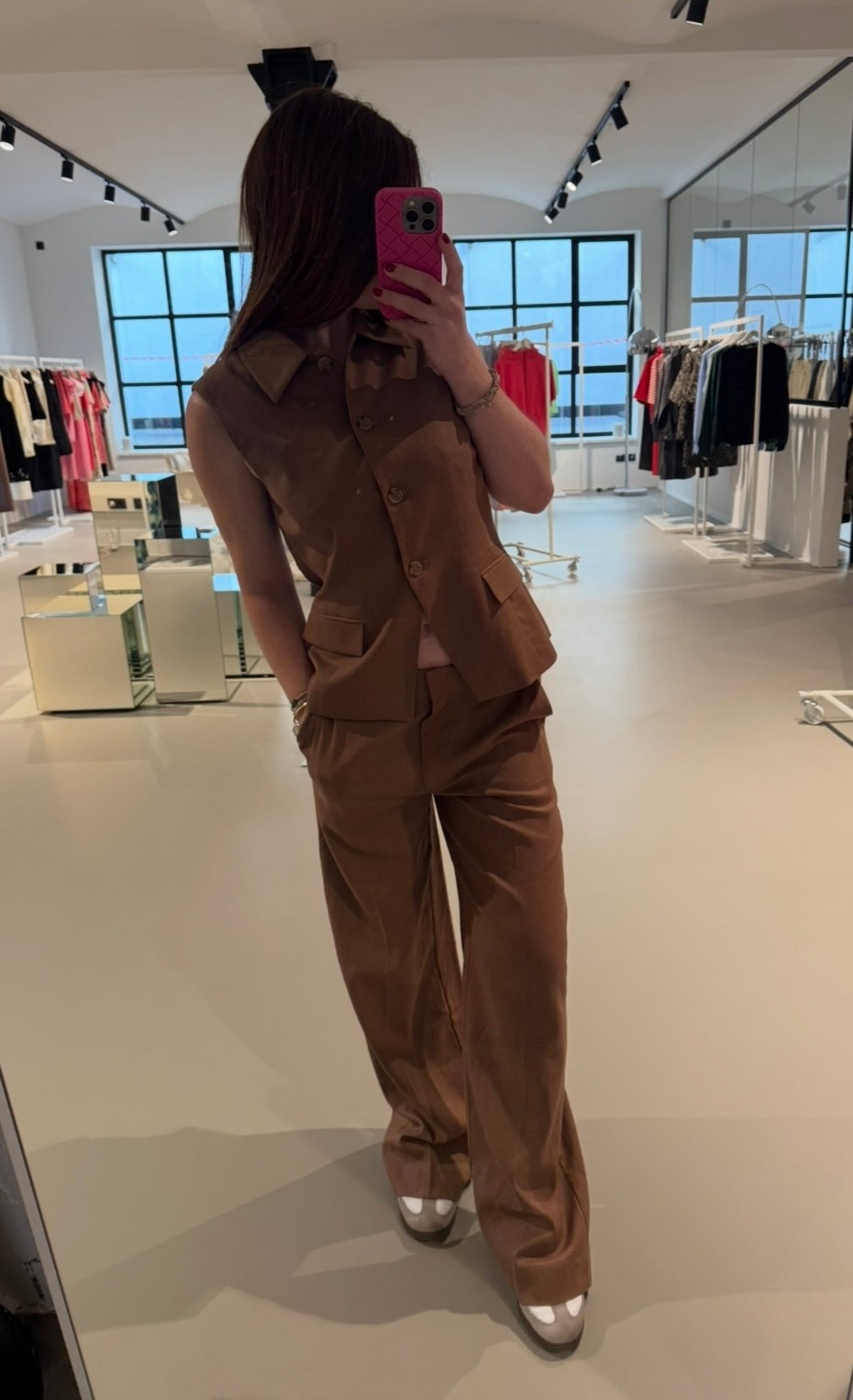 Stoffhose - Braun