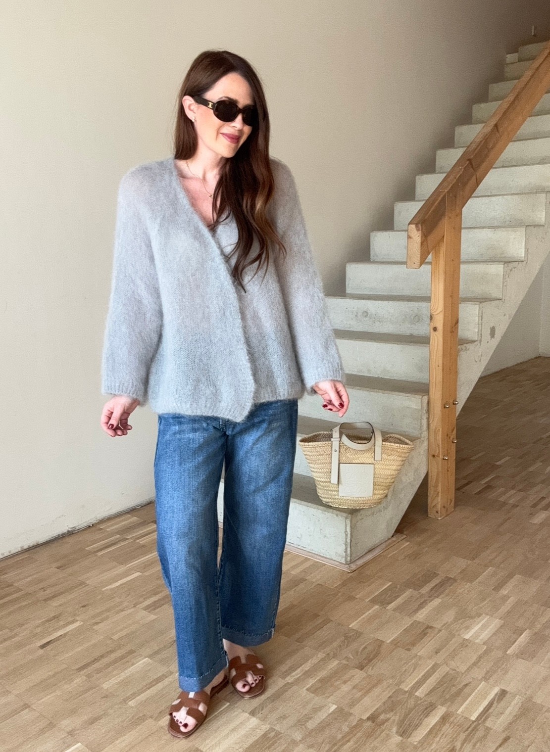 Mohair Cardigan - Grau