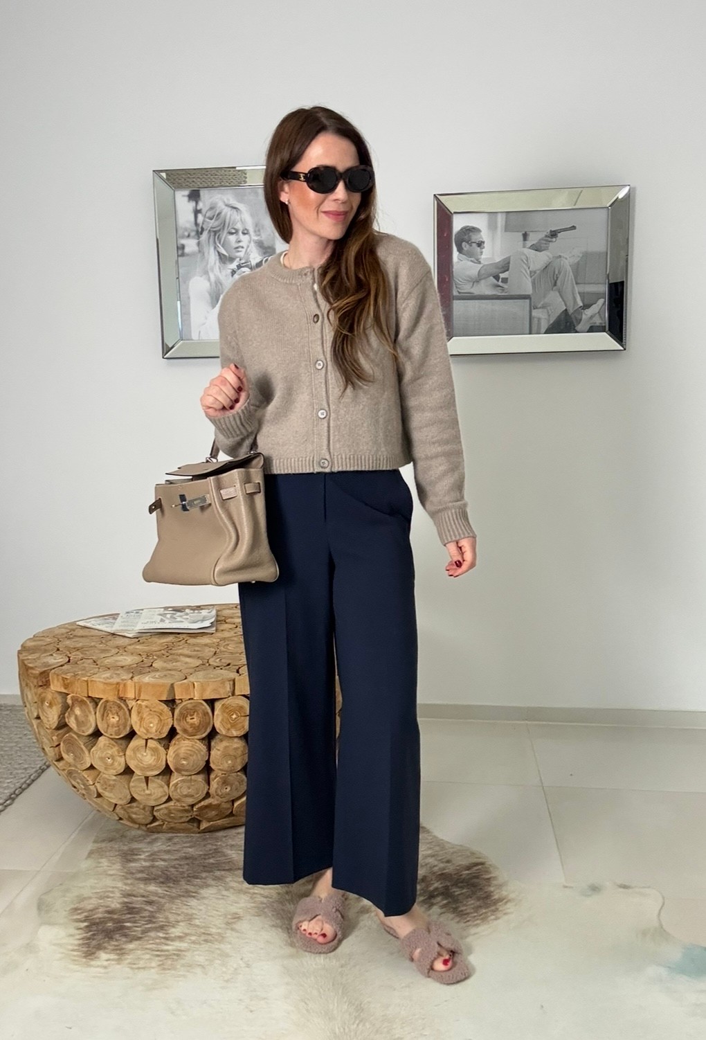 Angora Cardigan - Beige
