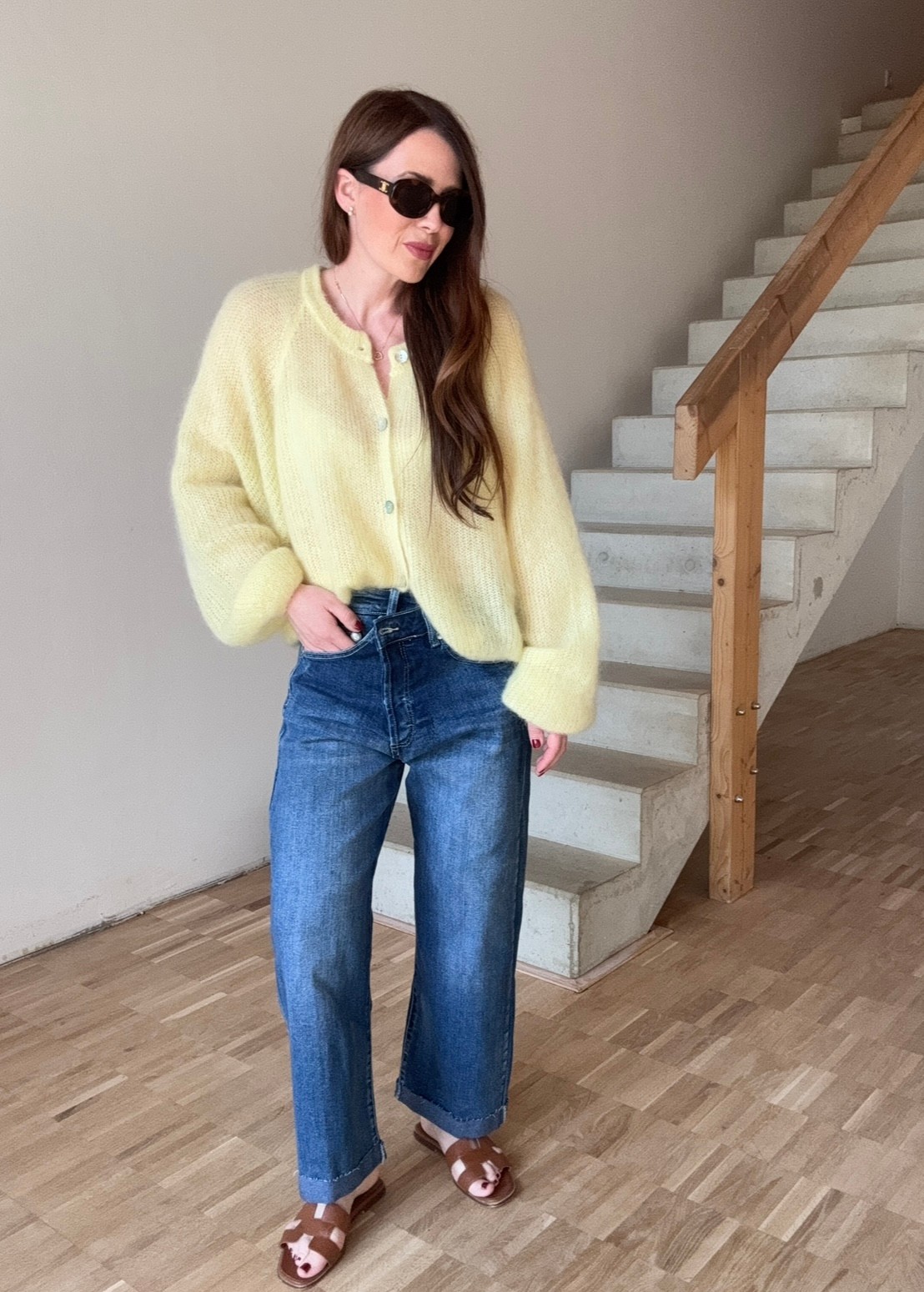 Weite Jeans - Blau