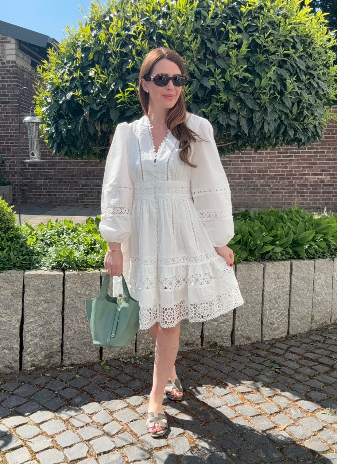 Kurzes Kleid "Ibiza" - Weiß