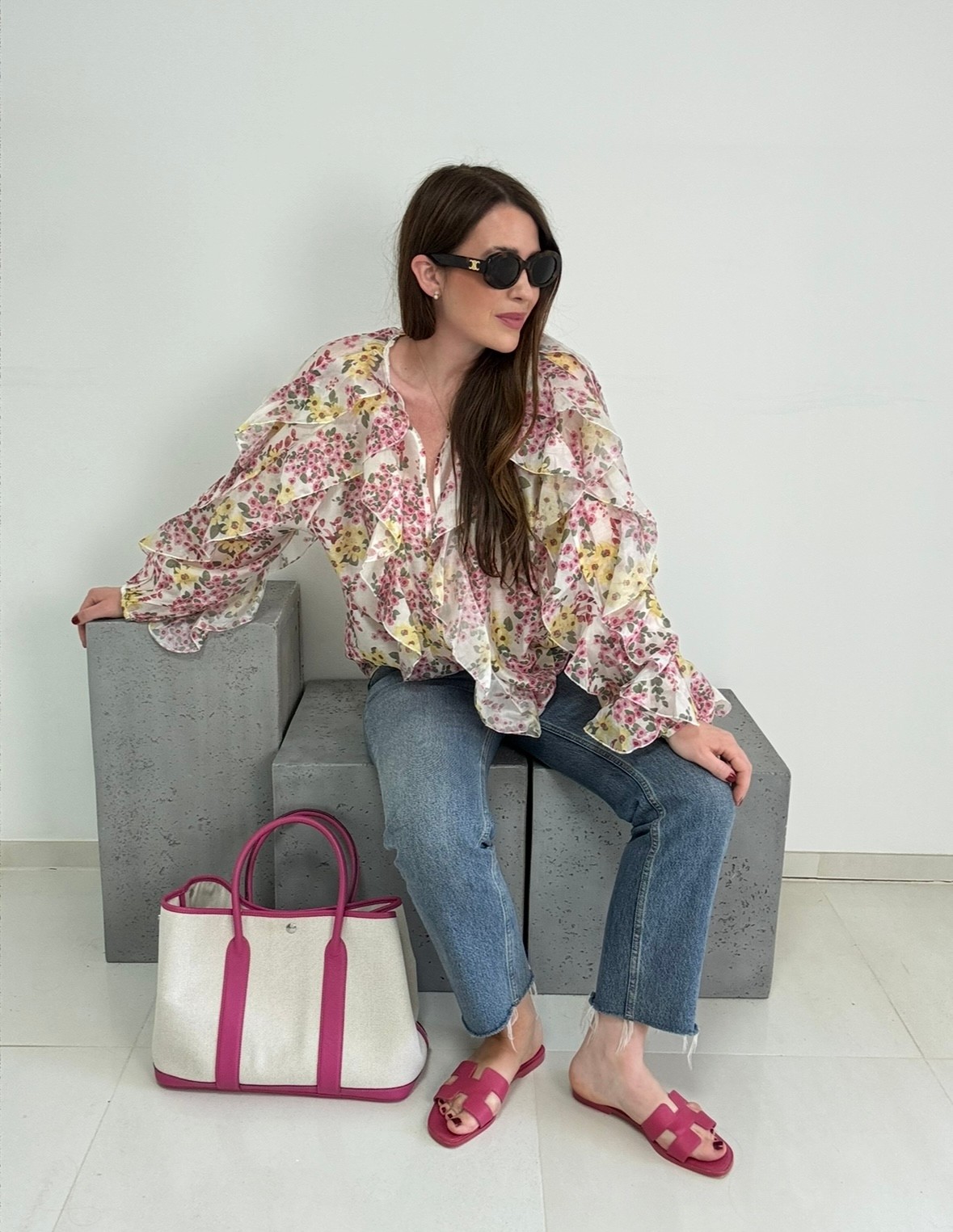 Bluse mit Print