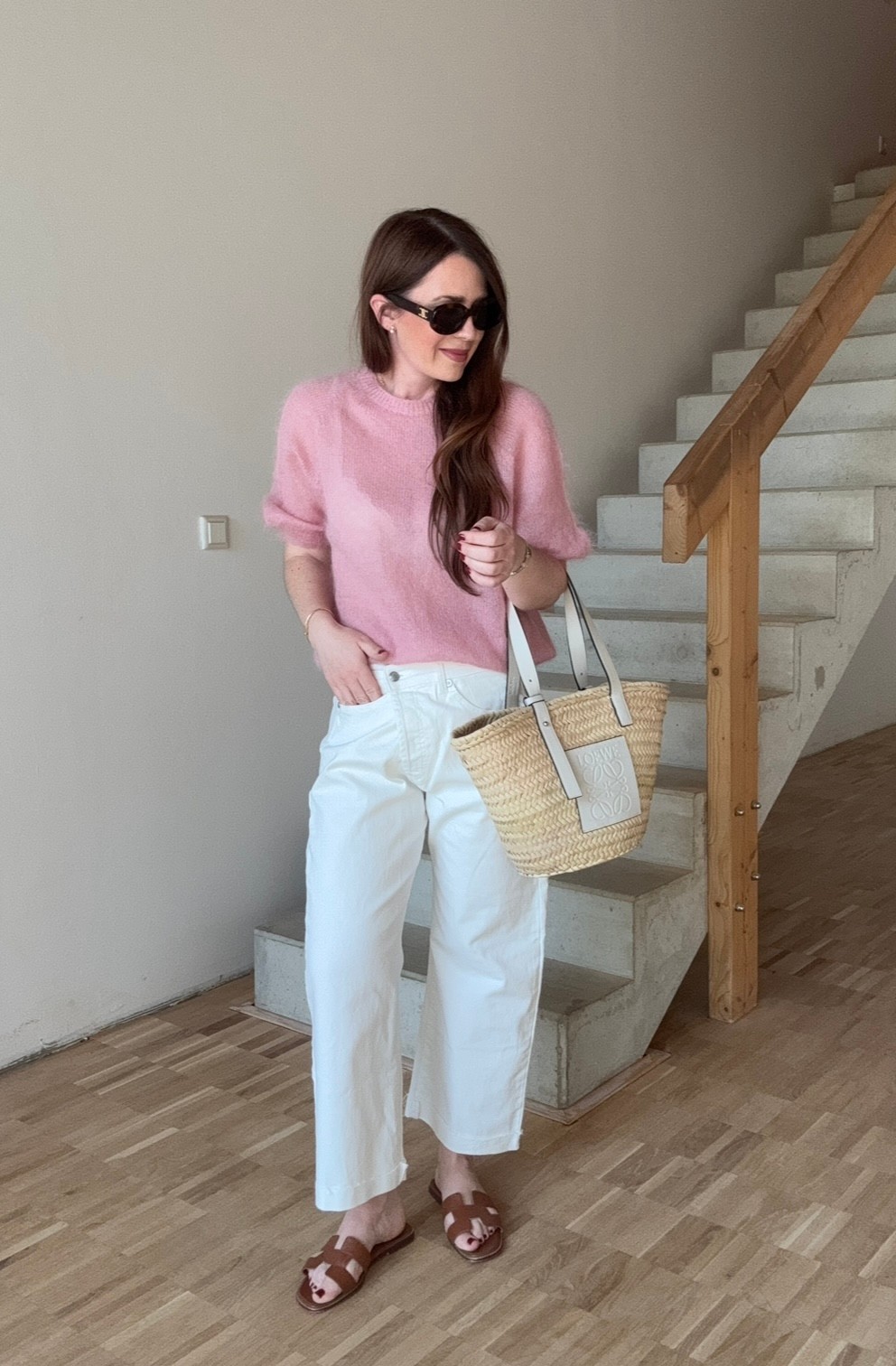 Weite Jeans - Weiß