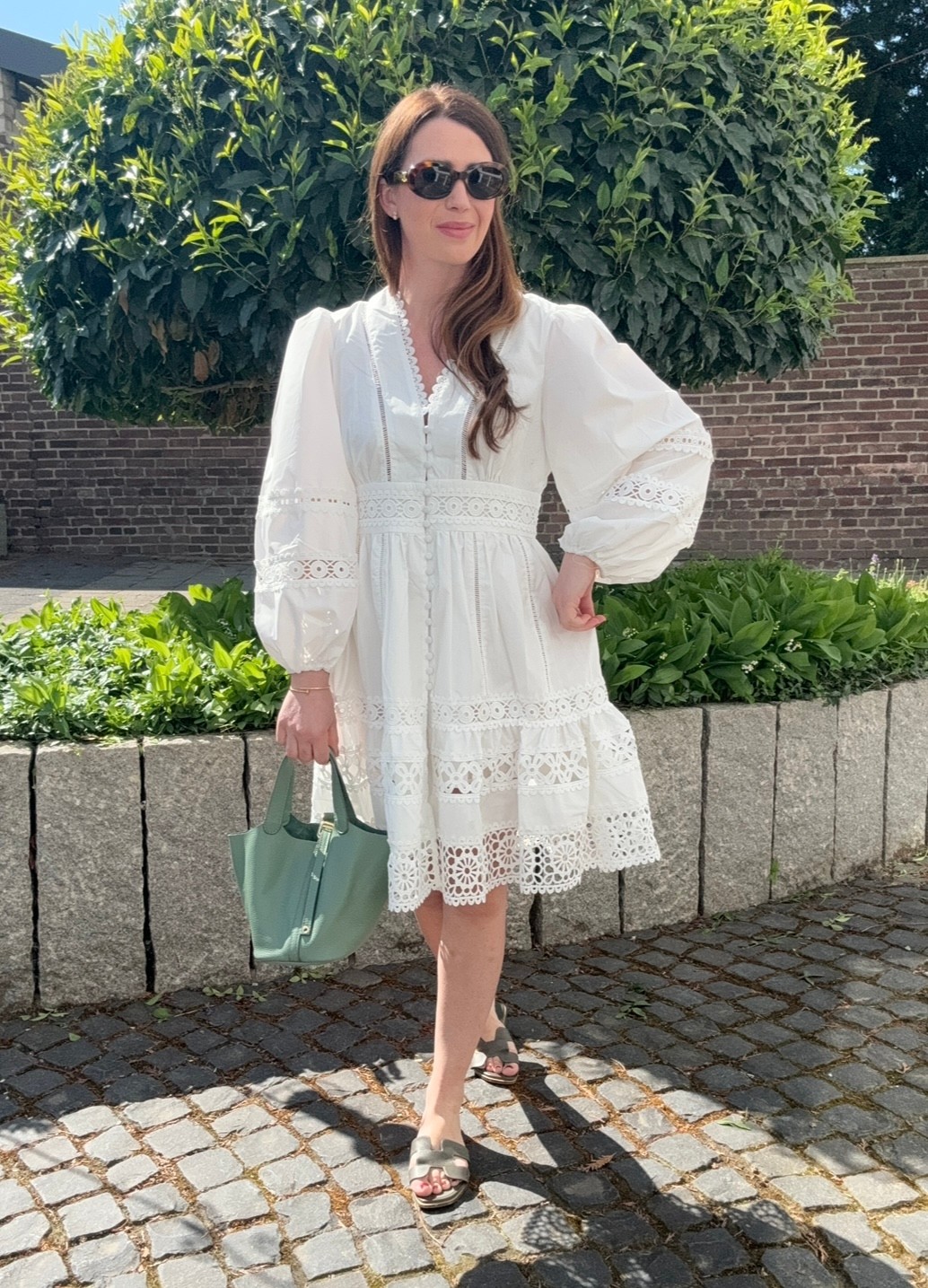 Kurzes Kleid "Ibiza" - Weiß