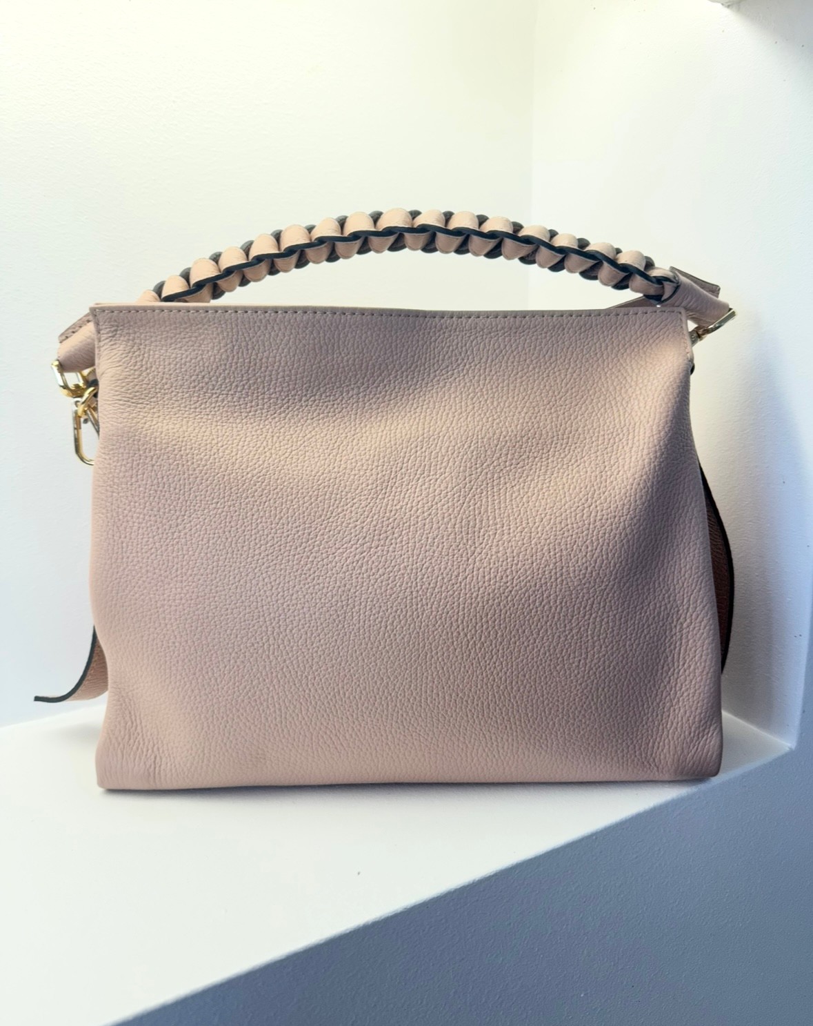 Tasche aus Leder - Rose