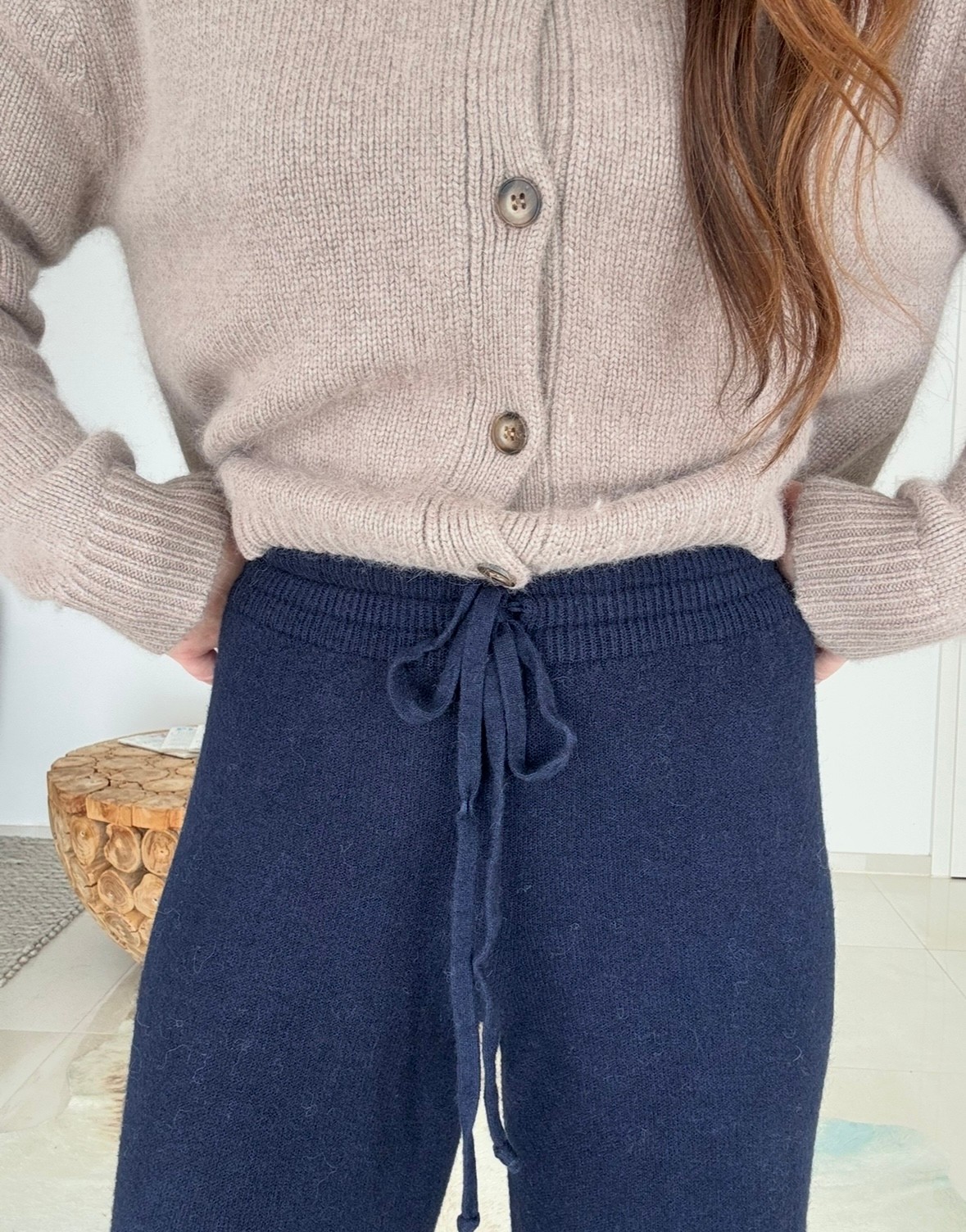 Strickhose - Navy