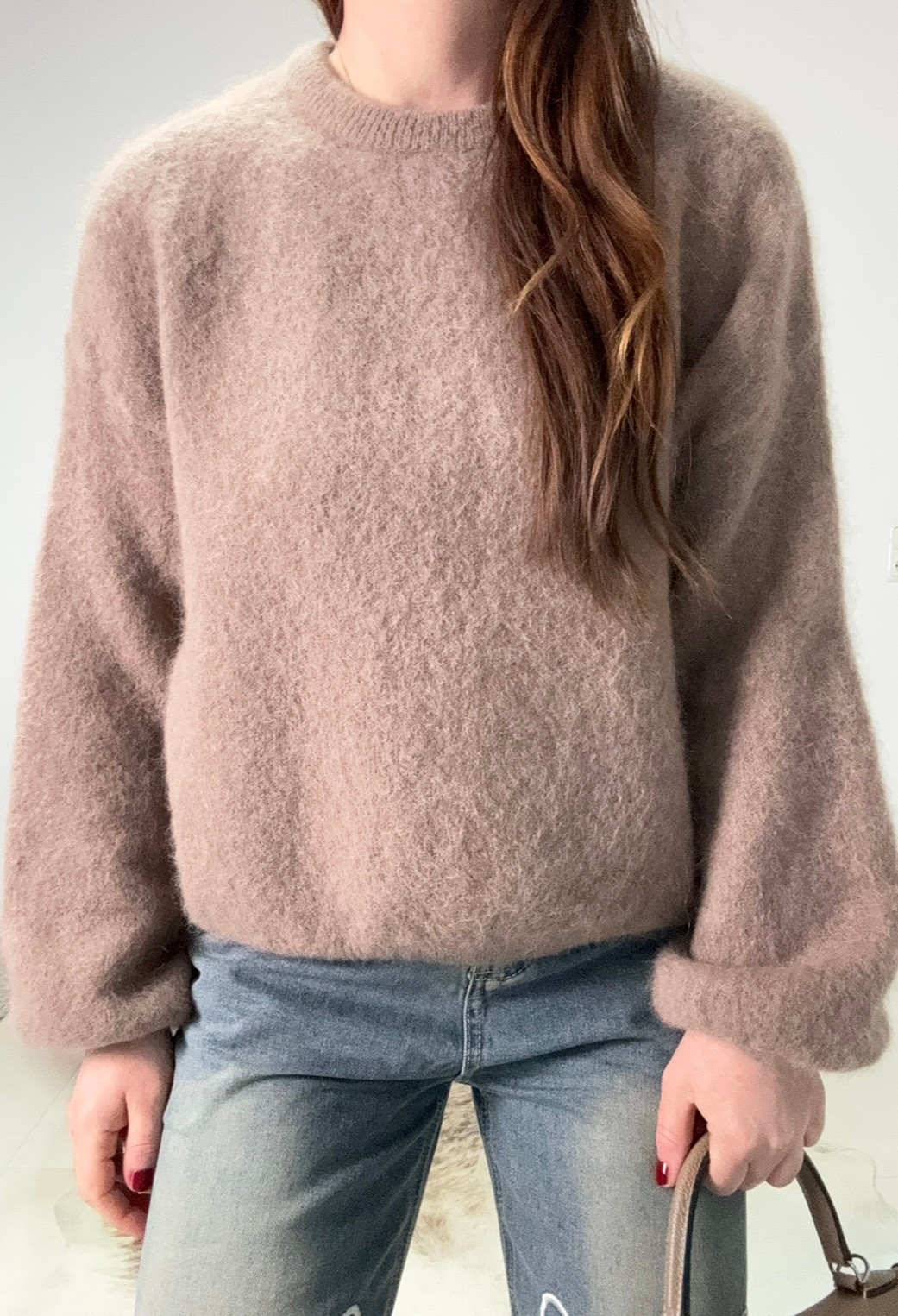 Alpaka Pullover "Sylt" - Taupe