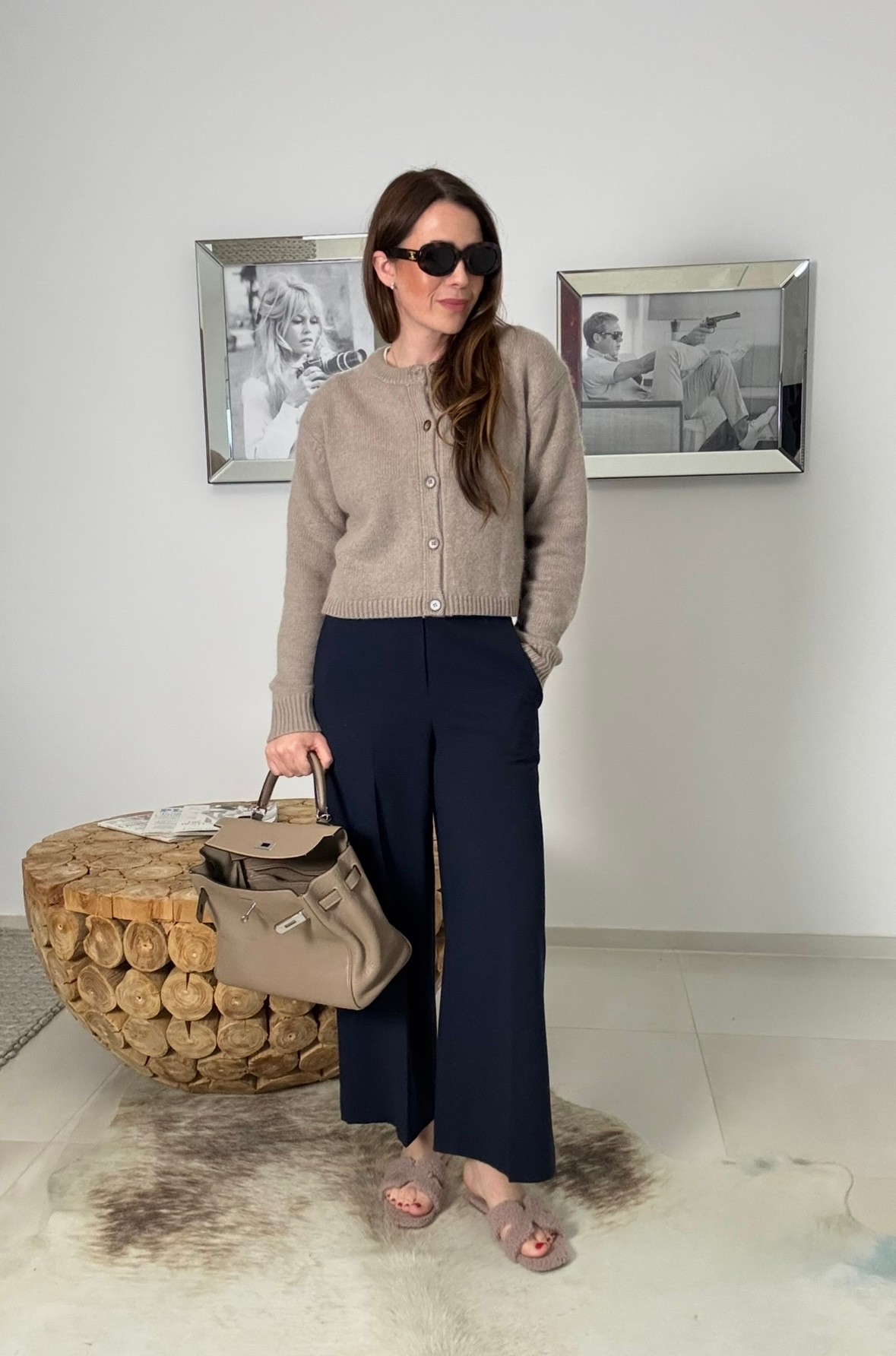 Angora Cardigan - Beige