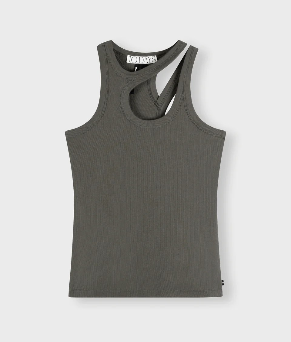 CUT OUT TANK TOP RIB