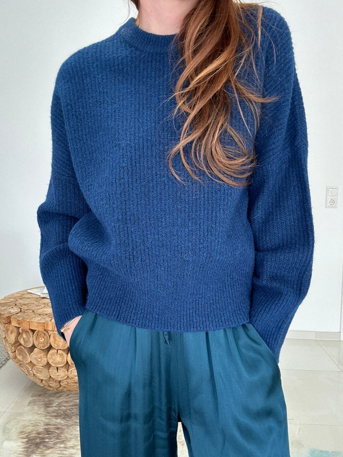 Strickpullover - Navy