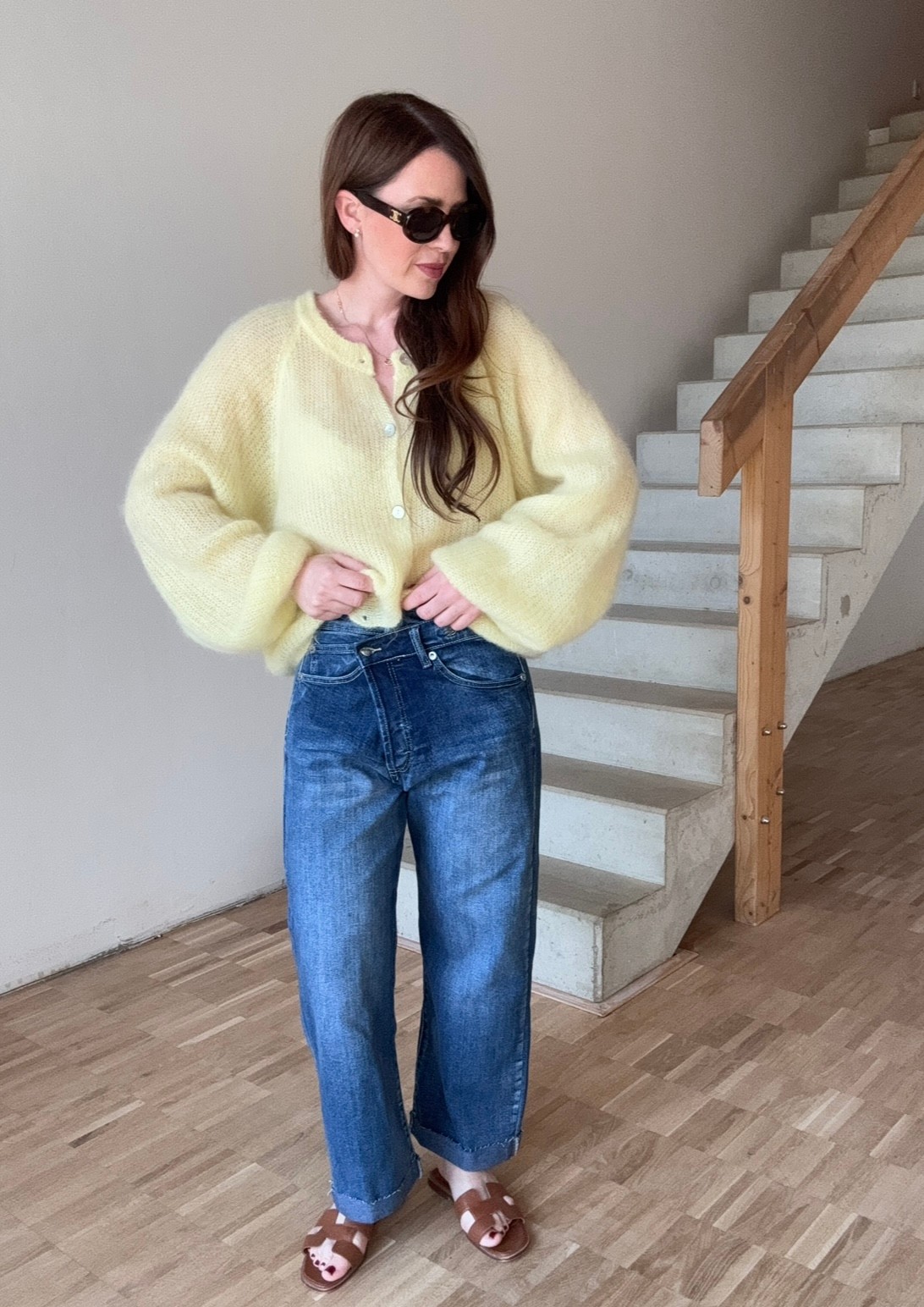 Weite Jeans - Blau