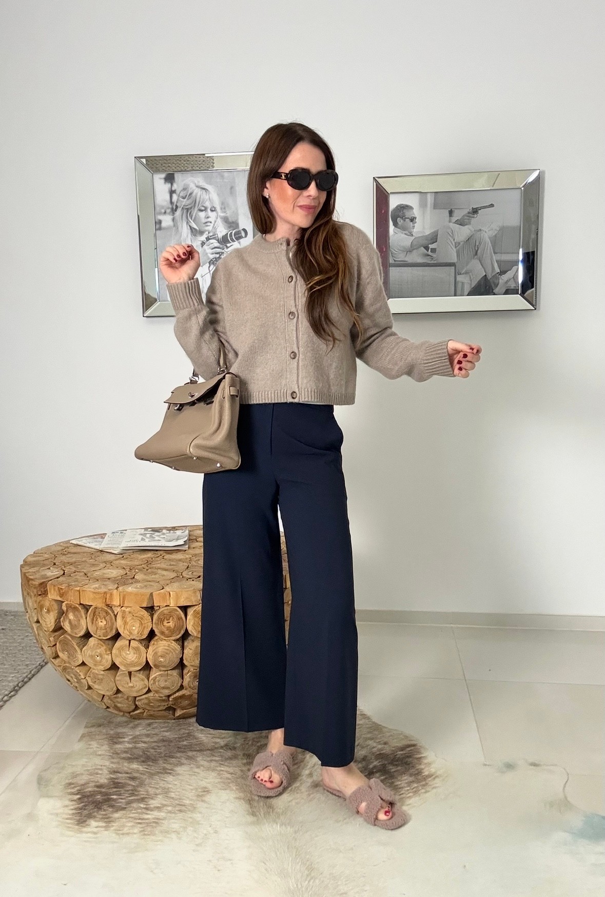 Angora Cardigan - Beige