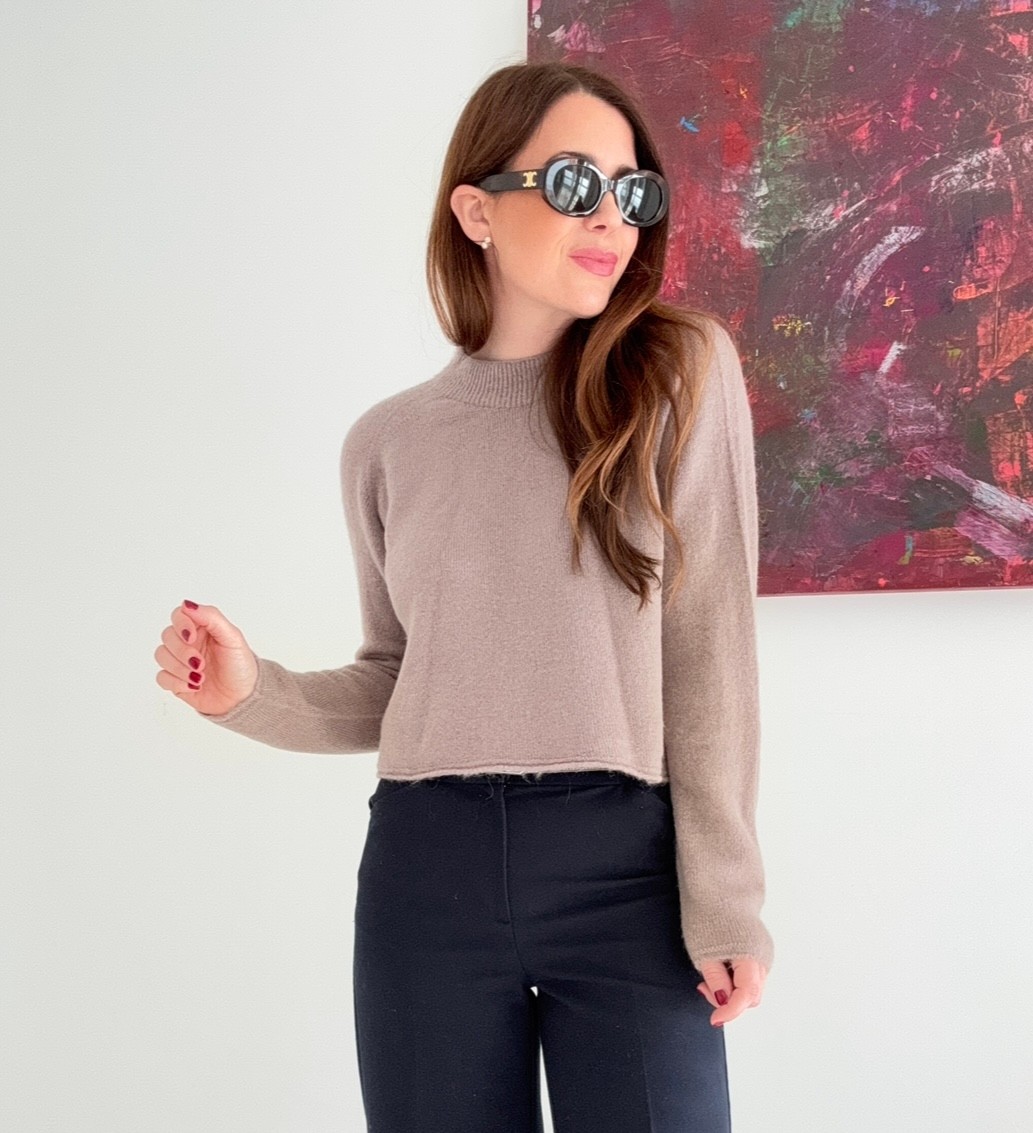 Alpaka-Pullover - Taupe