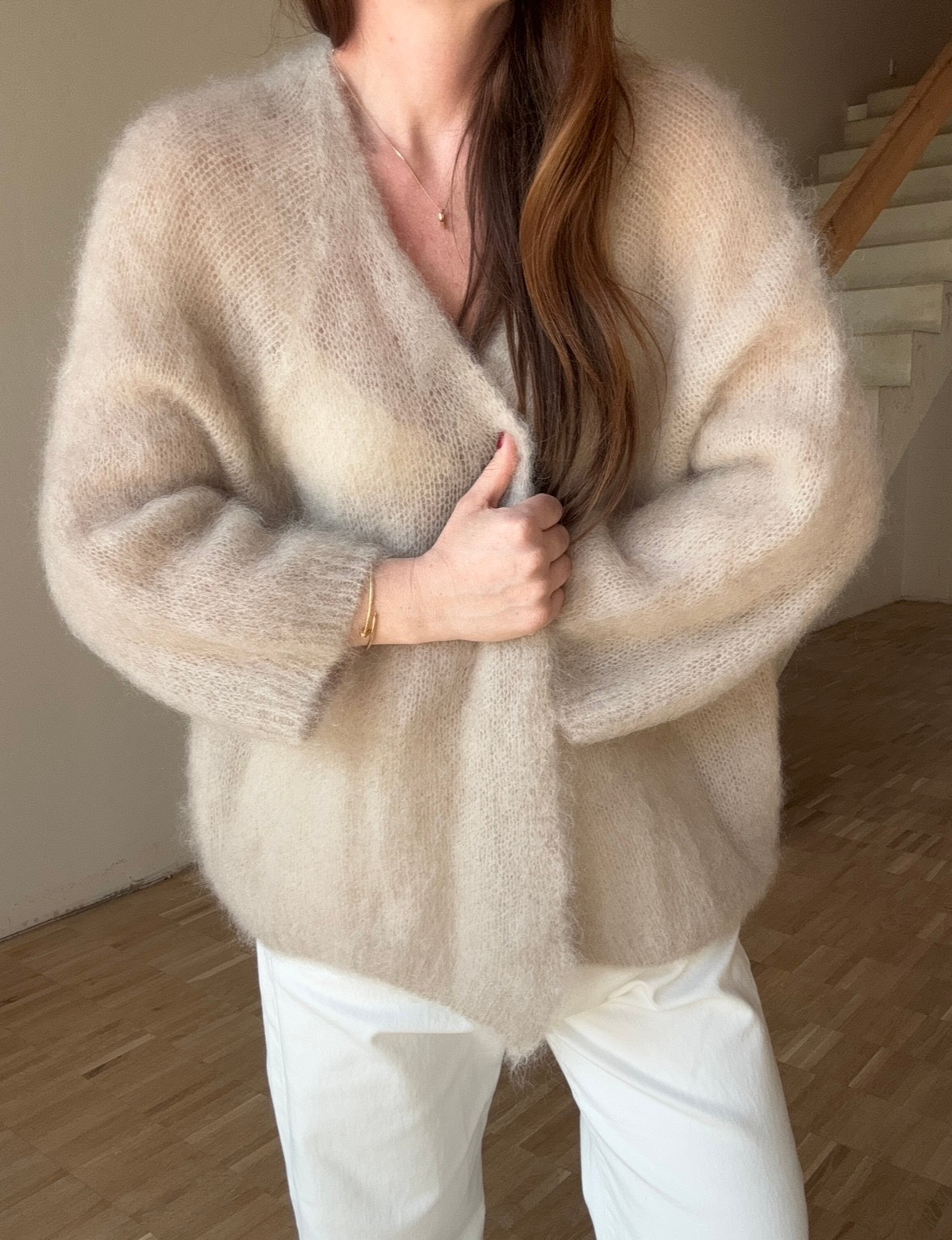 Mohair Cardigan - Beige