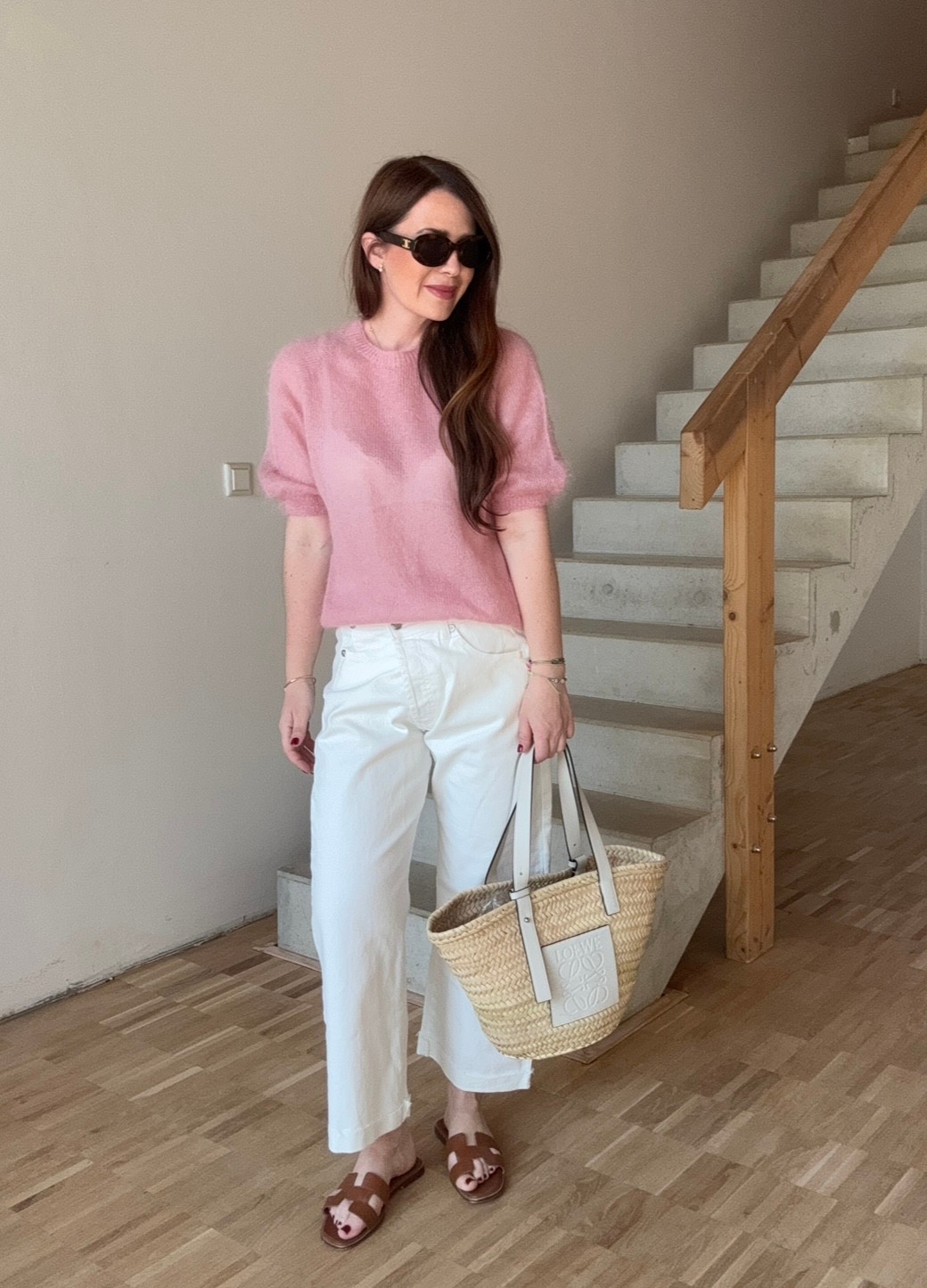 Dünnes Mohairshirt - Rosa