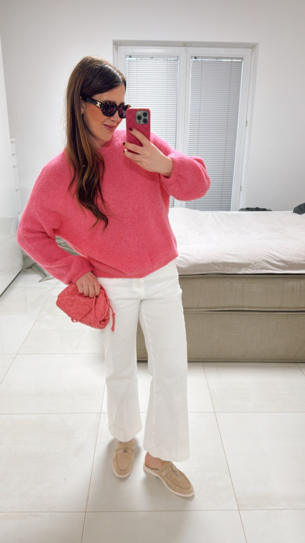 Alpaka Pullover "Sylt" - Flamingo