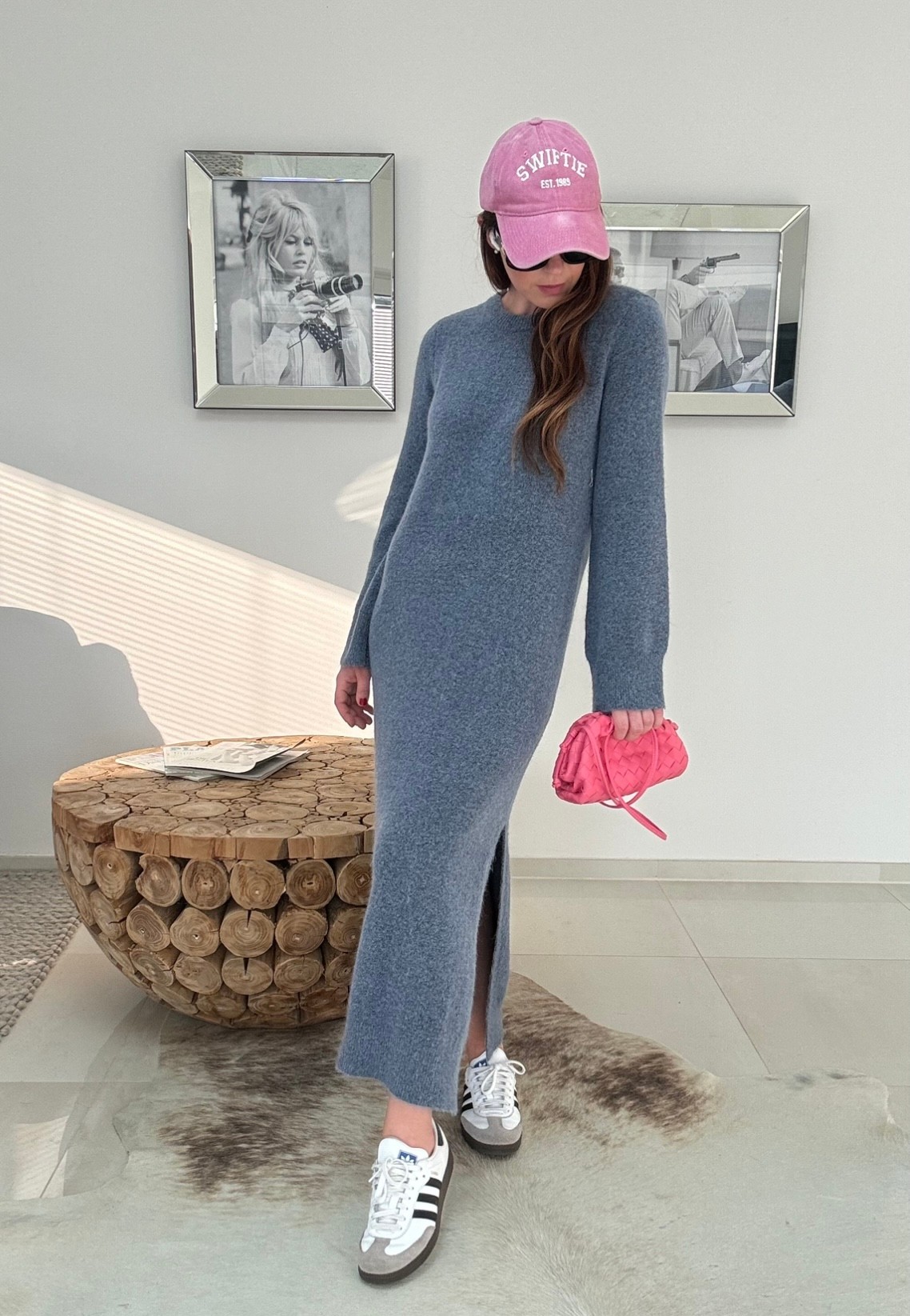 Strickkleid - Grau