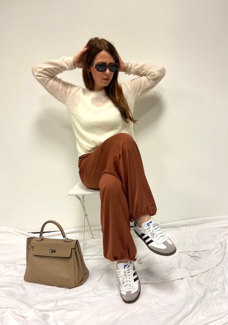 THIN KNIT SWEATER - CREME