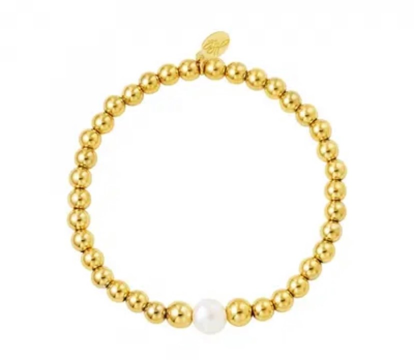 Armband mit Perle - Gold